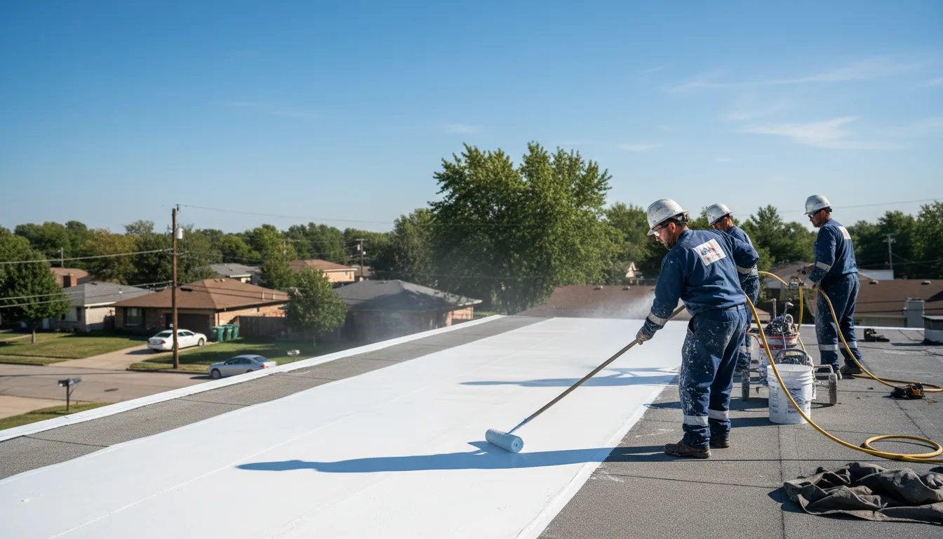 Commercial roof coating in Nicktown, PA near me
